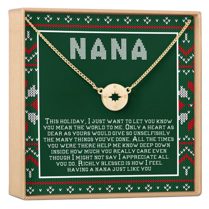 Christmas Gift For Nana Necklace, Multiple Styles