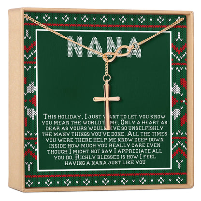Christmas Gift For Nana Necklace, Multiple Styles