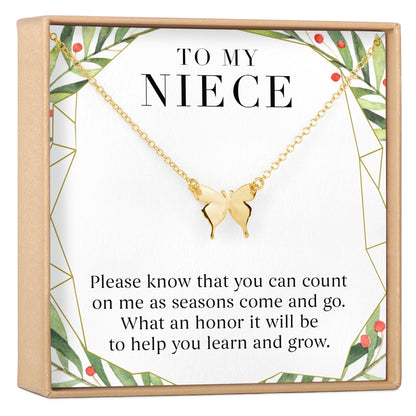 Christmas Gift for Niece Butterfly Pendant Necklace