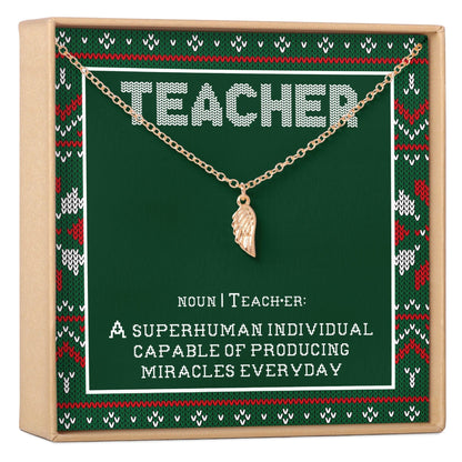 Christmas Gift for Teacher Necklace, Multiple Styles