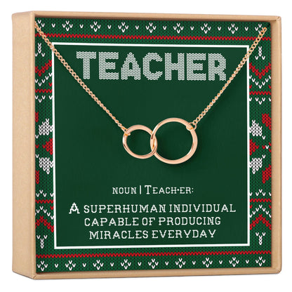 Christmas Gift for Teacher Necklace, Multiple Styles