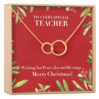 Christmas Gift for Teacher Necklace, Multiple Styles
