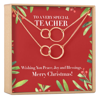 Christmas Gift for Teacher Necklace, Multiple Styles