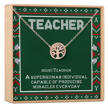 Christmas Gift for Teacher Necklace, Multiple Styles