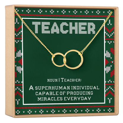 Christmas Gift for Teacher Necklace, Multiple Styles