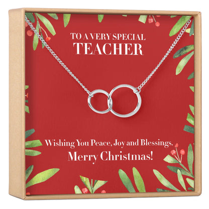 Christmas Gift for Teacher Necklace, Multiple Styles