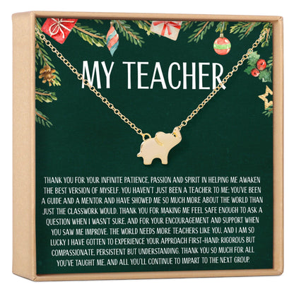 Christmas Gift for Teacher Necklace, Multiple Styles