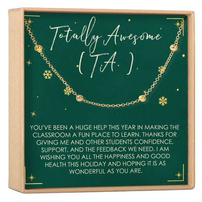 Christmas Gift for Teaching Assistant Dot Bracelet Bracelet