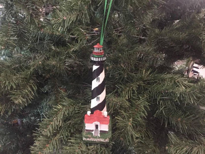 St. Augustine Lighthouse Christmas Tree Ornament 7""