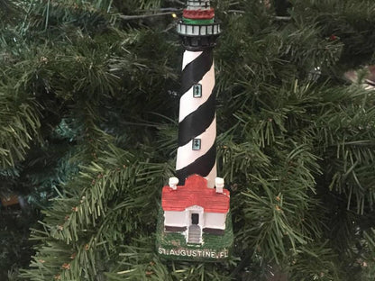 St. Augustine Lighthouse Christmas Tree Ornament 7""