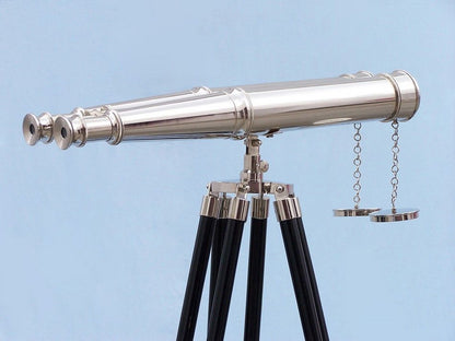 Floor Standing Admiral's Chrome Binoculars 62""