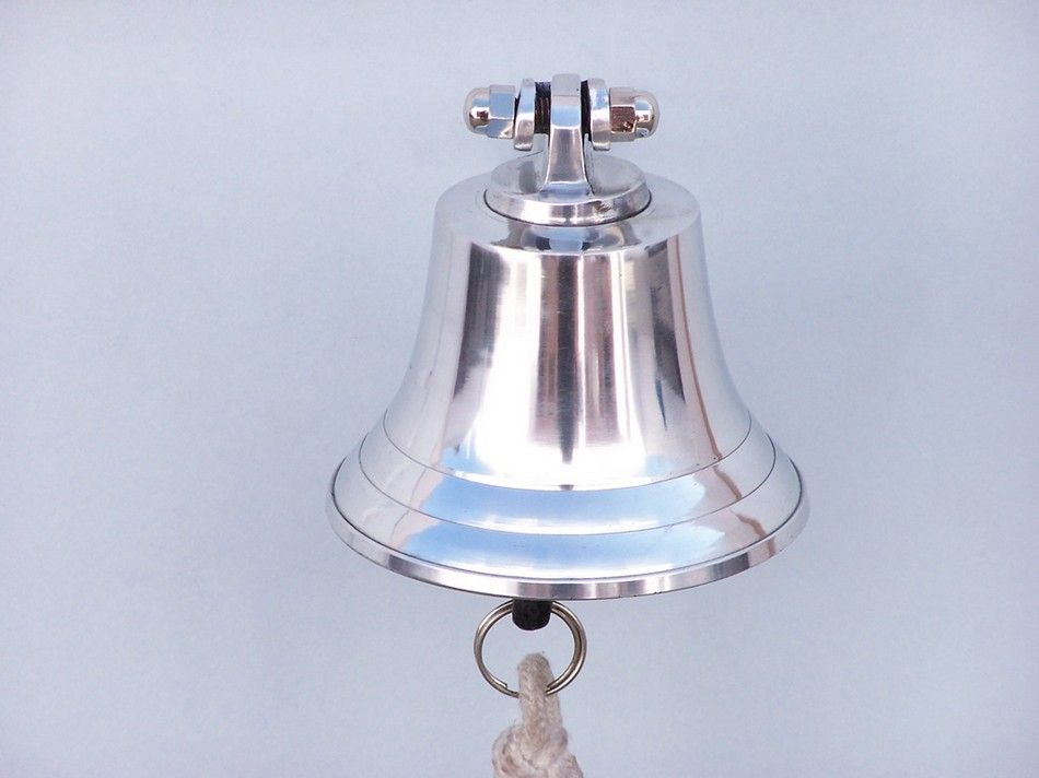 Chrome Hanging Harbor Bell 4""