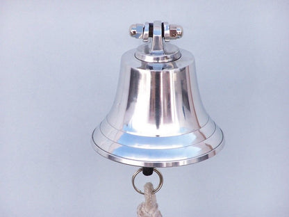 Chrome Hanging Harbor Bell 4""