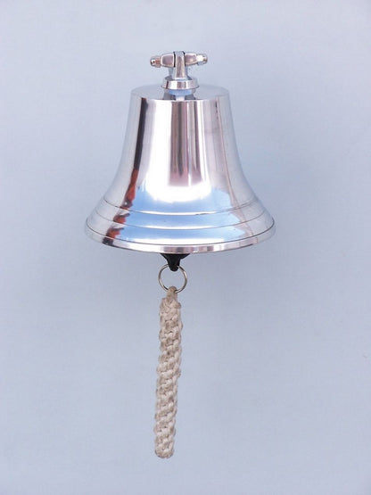 Chrome Hanging Harbor Bell 7""
