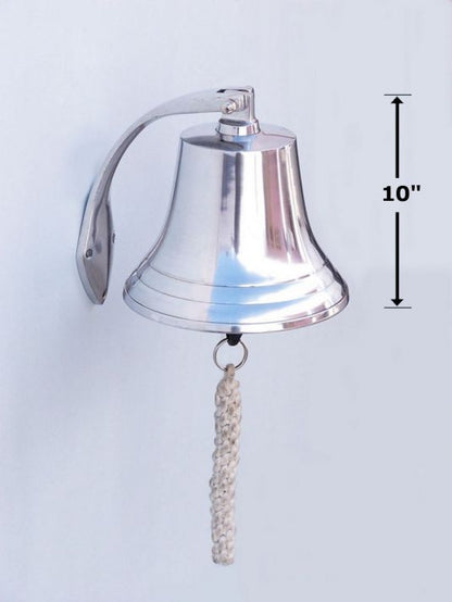 Chrome Hanging Harbor Bell 7""