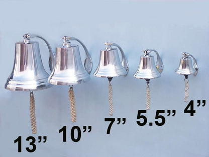 Chrome Hanging Harbor Bell 5.5""