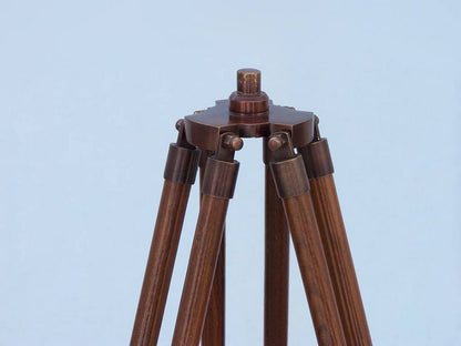 Floor Standing Antique Copper Harbor Master Telescope 50""