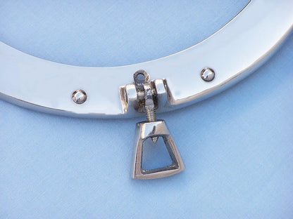 Chrome Decorative Ship Porthole Clock 12""