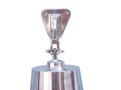 Chrome Hanging Ship's Bell 9""