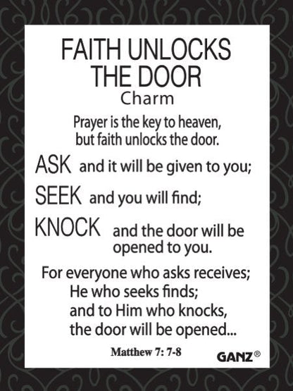 Faith Unlocks The Door Charm