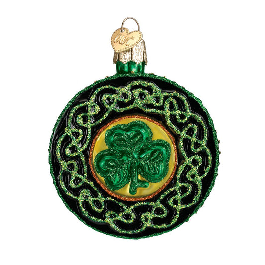 Celtic Brooch Glass Ornament