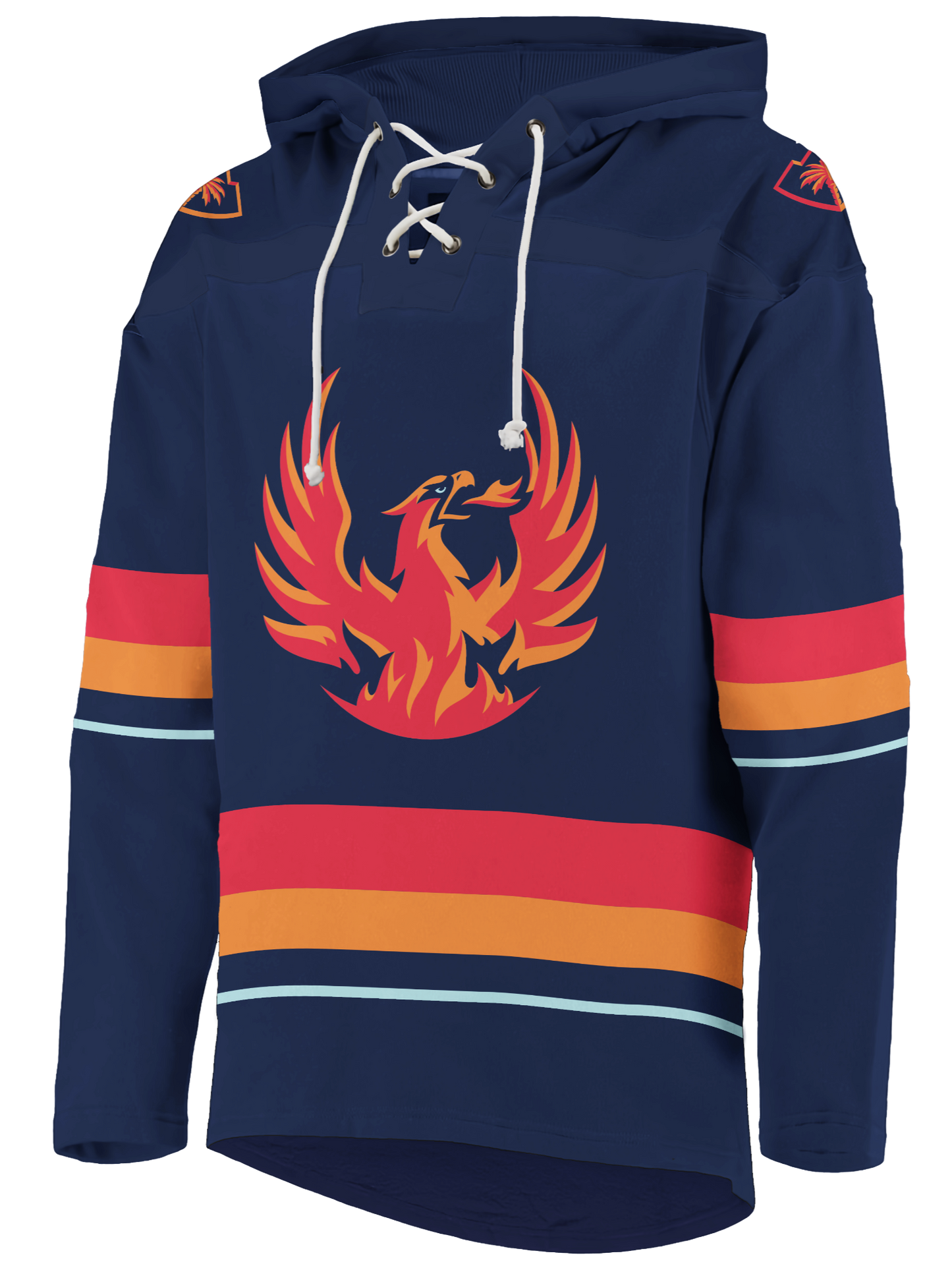 Coachella Valley Firebirds AHL Hockey Embroidered Lace Hoodie
