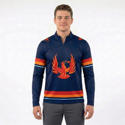 Coachella Valley Firebirds AHL Licensed Replica Jersey Performance 1/4 Zip
