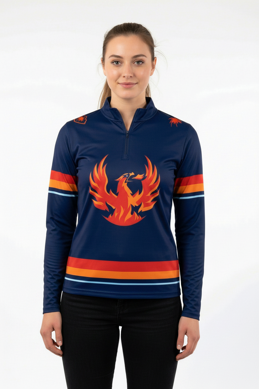 Coachella Valley Firebirds AHL Licensed Replica Jersey Performance 1/4 Zip