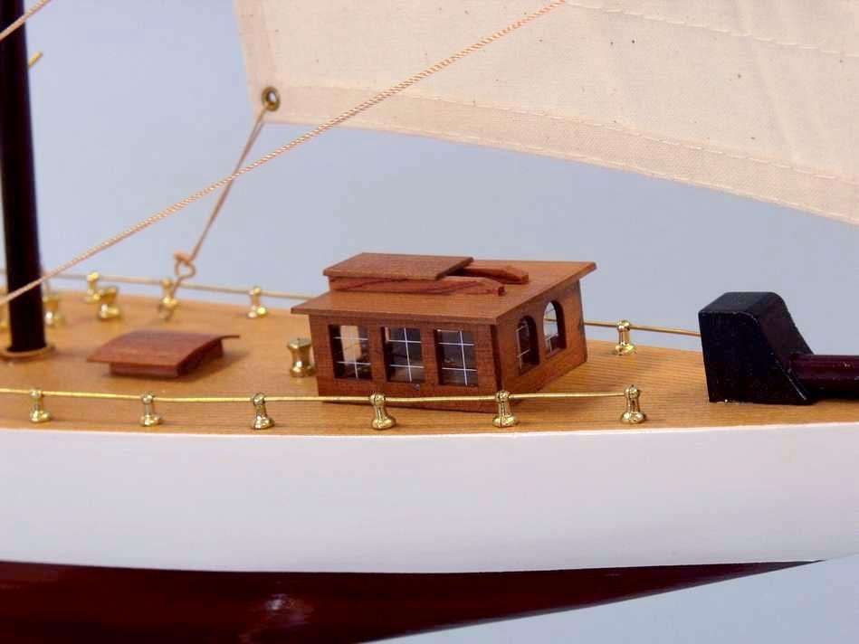 Wooden Columbia Limited Model Sailboat Decoration 35""