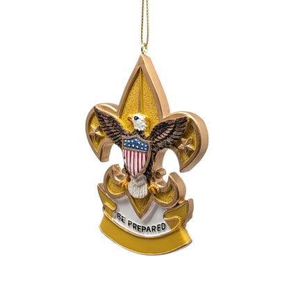 Boy Scout Shield Ornament - Fleur De Lis