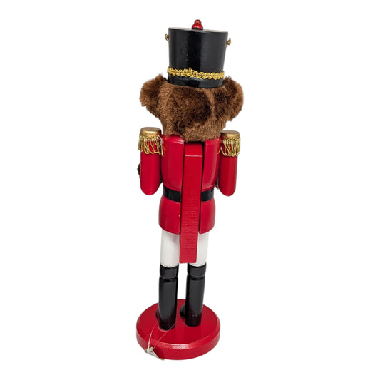 Teddy Bear Drummer Nutcracker