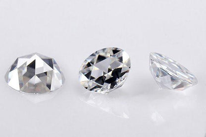 Cubic Zirconia CZ 8mm Rose Cut Flat Back