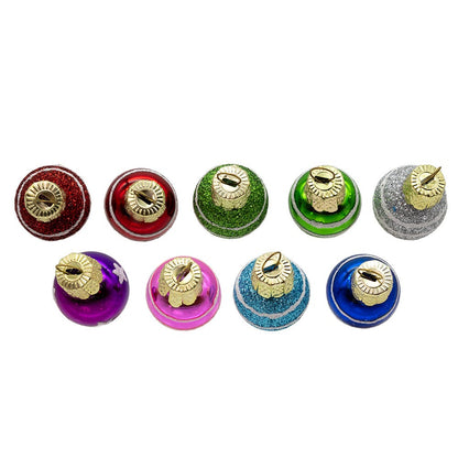 Miniature Decorated Glass Ball Ornaments - 25-Piece Box