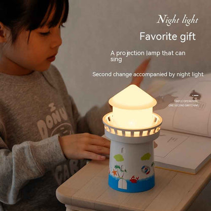 Indoor Watch Lighthouse Modeling Projection Atmosphere Small Night Lamp