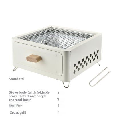 Square Barbecue Oven Outdoor Courtyard Oven Charcoal Charcoal Barbecue Grill