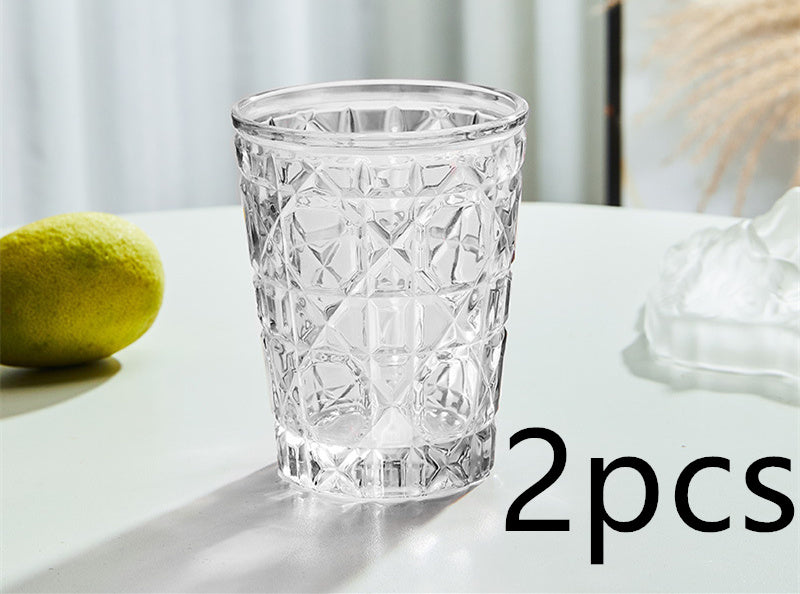Creative Light Luxury Color Checkered Whisky Cup