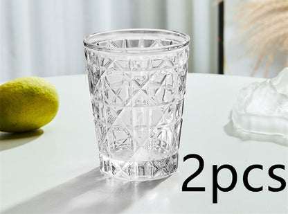 Creative Light Luxury Color Checkered Whisky Cup