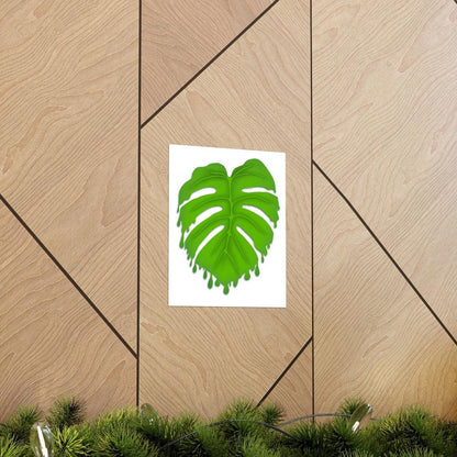 Melting Monstera Botanical Print – Unframed Wall Art