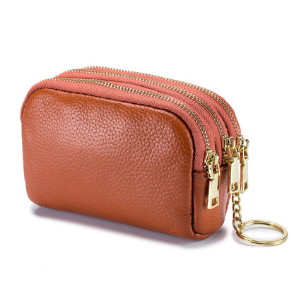First layer cowhide coin purse