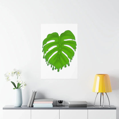 Melting Monstera Botanical Print – Unframed Wall Art
