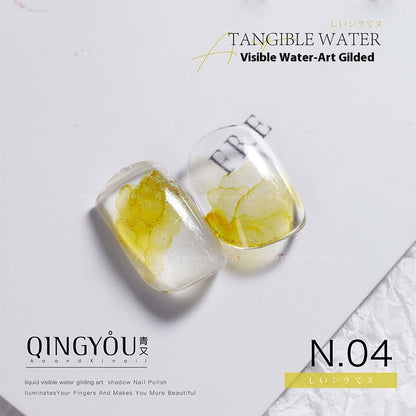 Quick-drying Nail Art Watercolor Shading Fluid Pearlescent Gradient Ink White Gilding Smoke
