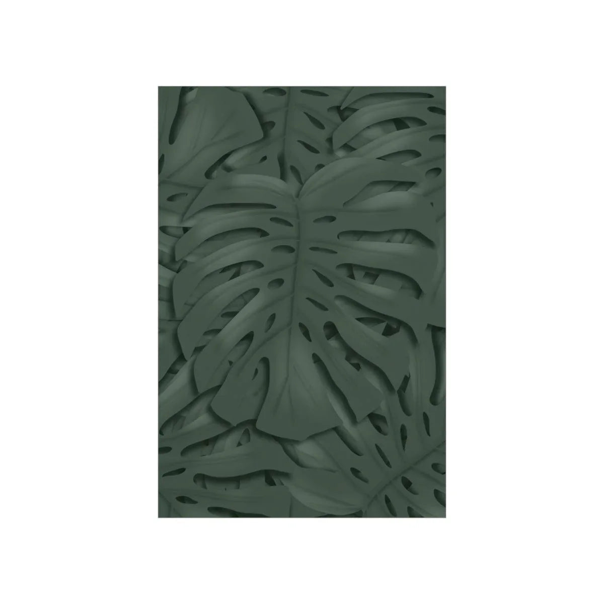Deep Green Monstera Botanical Print – Unframed Wall Art