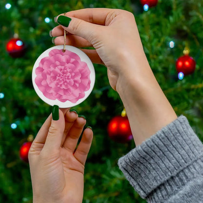 Peony Ceramic Ornament
