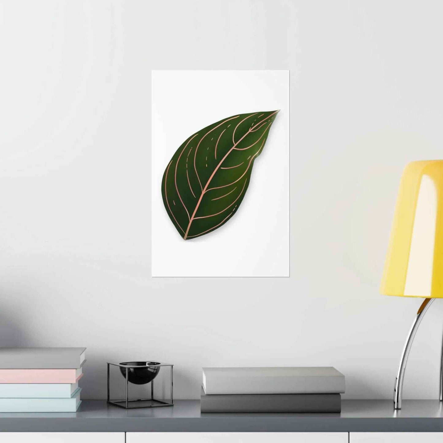 Aglaonema Rotundum Botanical Print – Unframed Wall Art