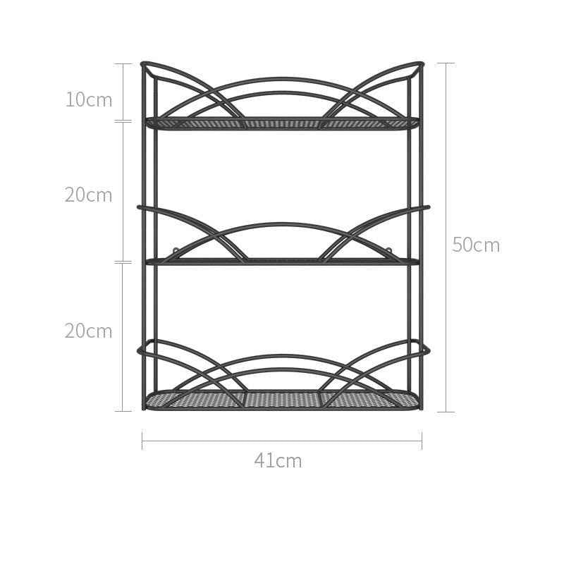 Desktop Storage Shelf Bathroom Free Punching Wall Hanging