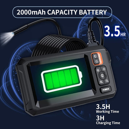 Endoscope Rechargeable Wire Cam w/ 8 LED Light 4.3" Screen 1080PHD 16ft.