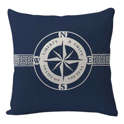 New Lighthouse Anchor Digital Printing Linen Pillowcase