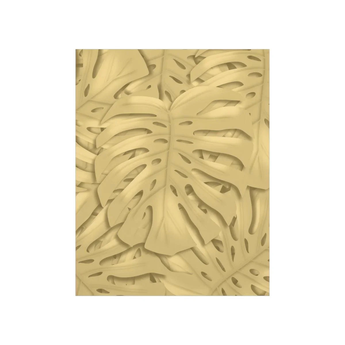 Golden Monstera Botanical Print – Unframed Wall Art