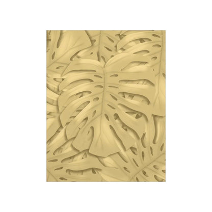 Golden Monstera Botanical Print – Unframed Wall Art