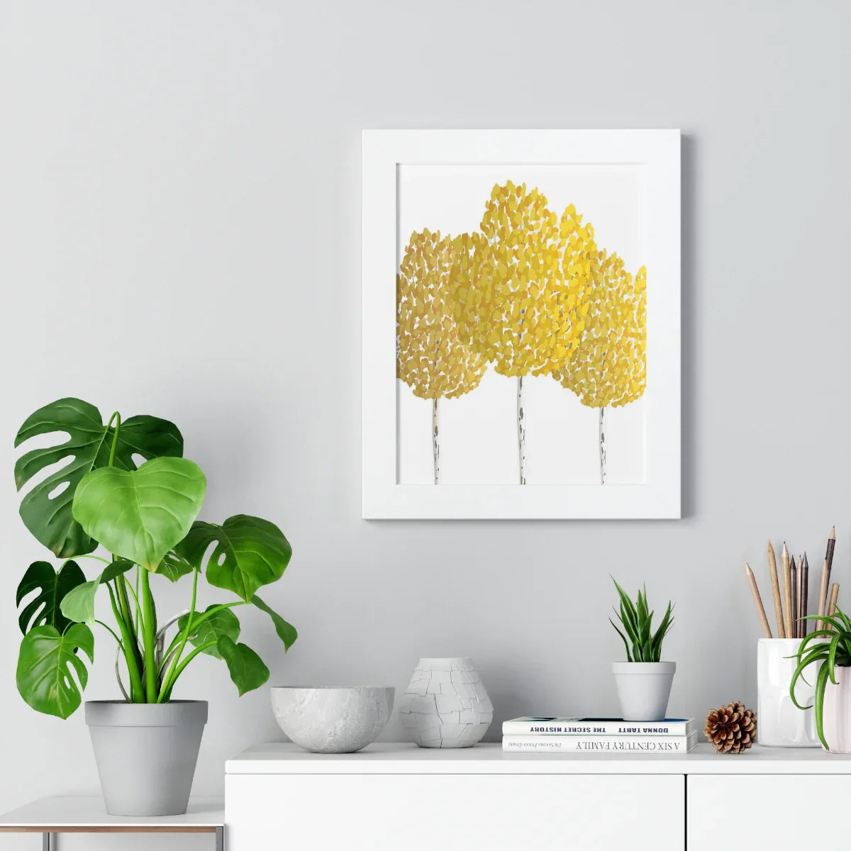 Fall Aspen Framed Print – Wall Art